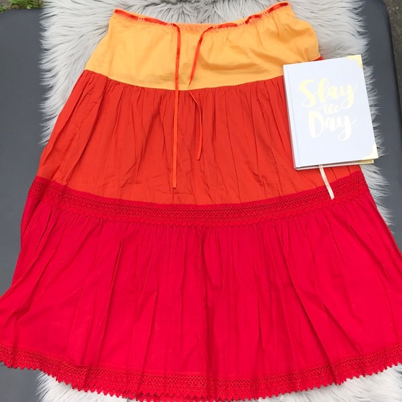 Emergie Dresses & Skirts - Red Orange and Yellow Skirt